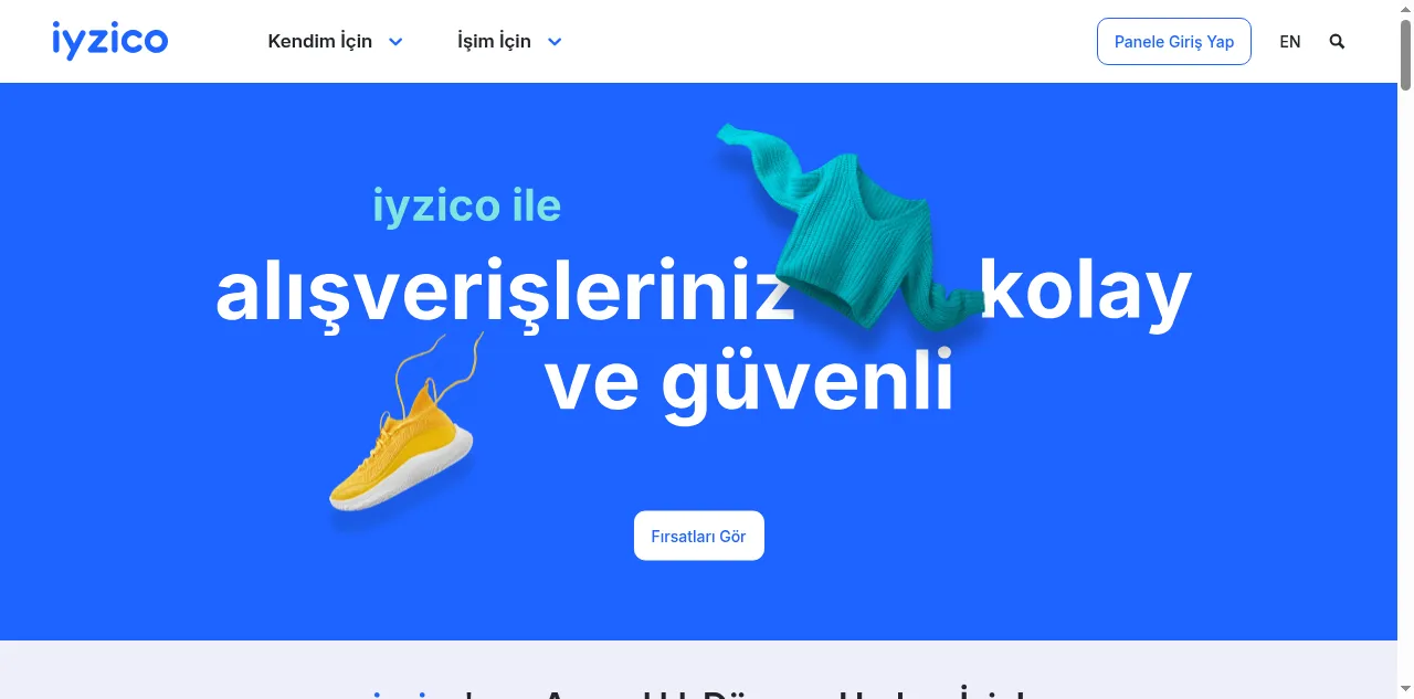 Preview of iyzico.com