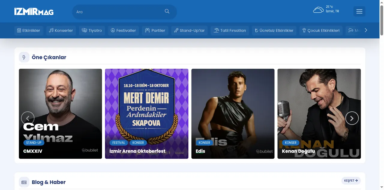 Preview of izmirmag.net