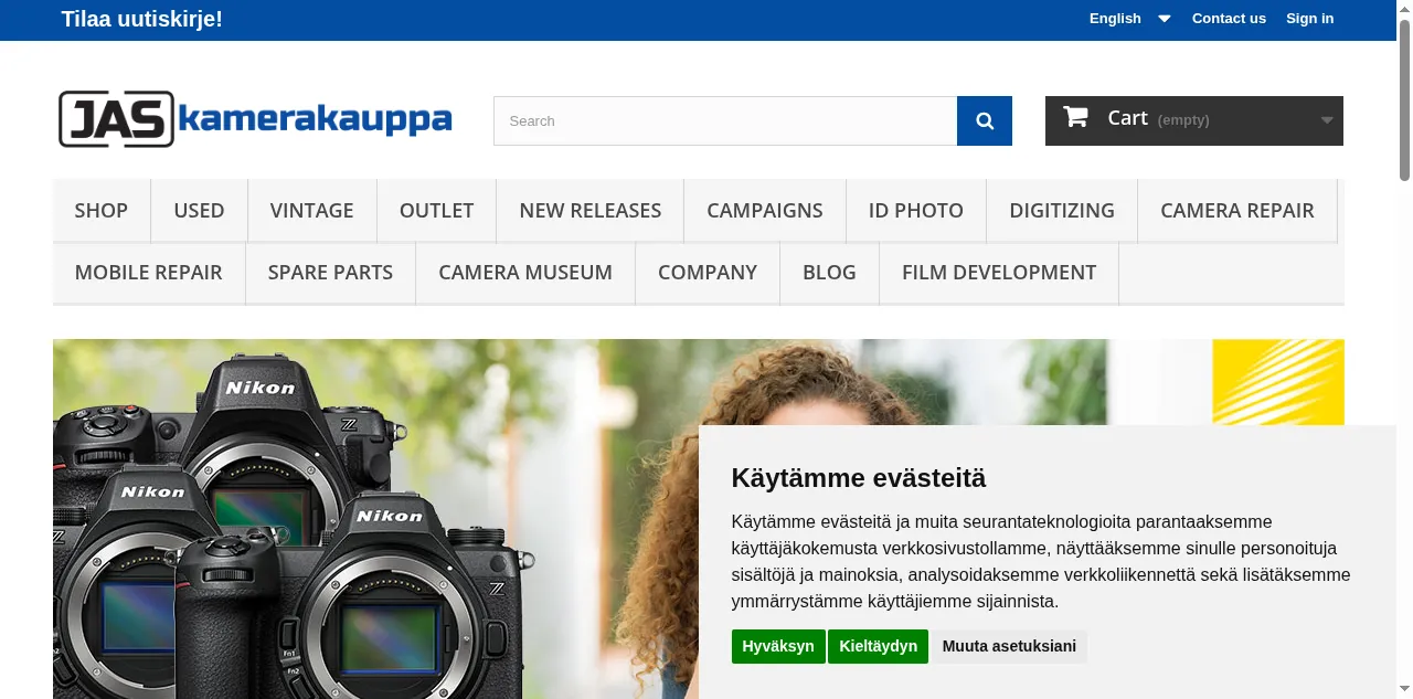 Preview of jaskamerakauppa.fi