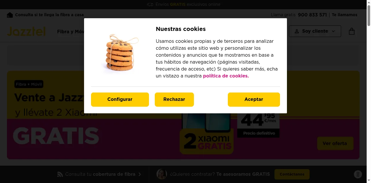 Preview of jazztel.com