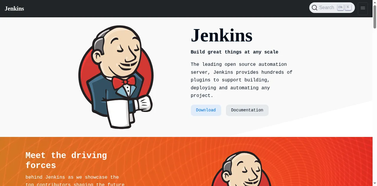 Preview of jenkins.io