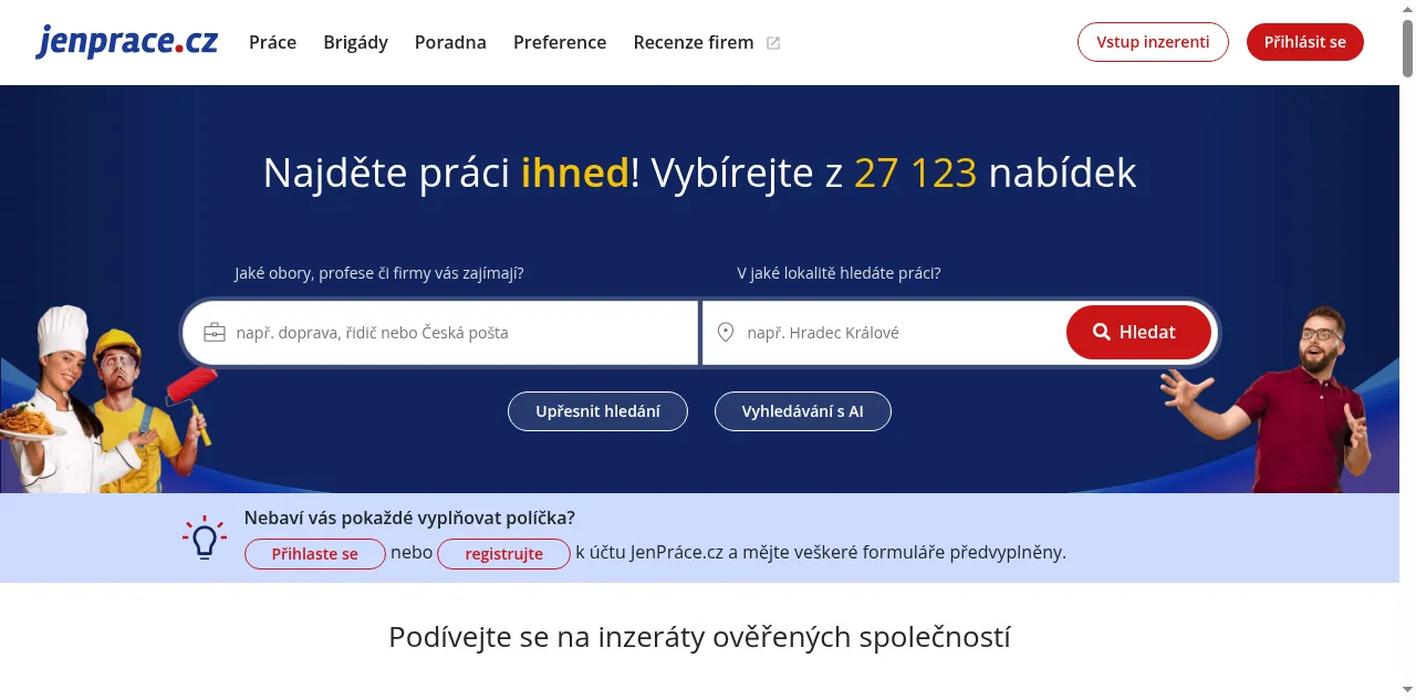 Preview of jenprace.cz