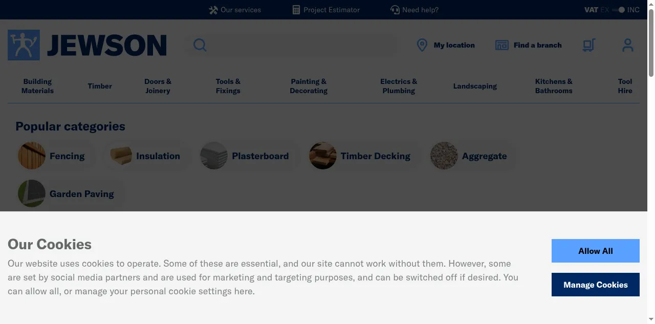 Preview of jewson.co.uk
