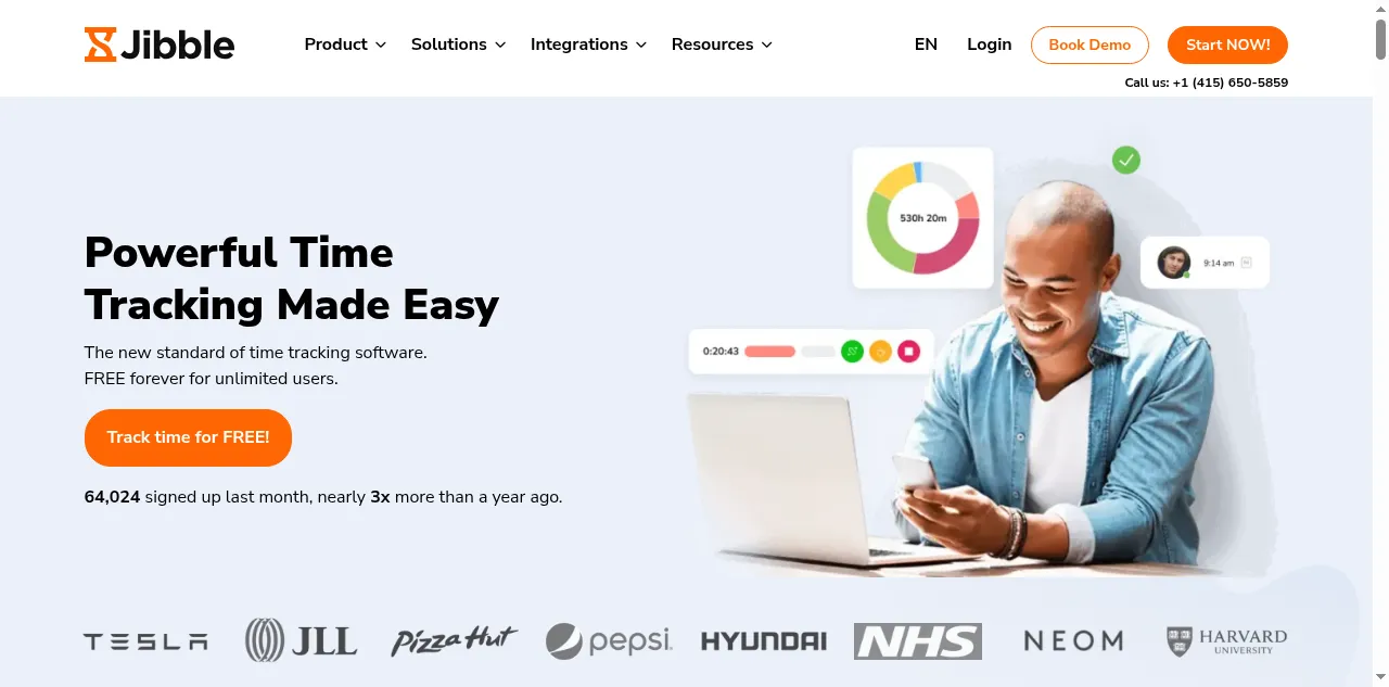 Preview of jibble.io