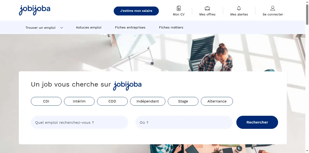 Preview of jobijoba.com