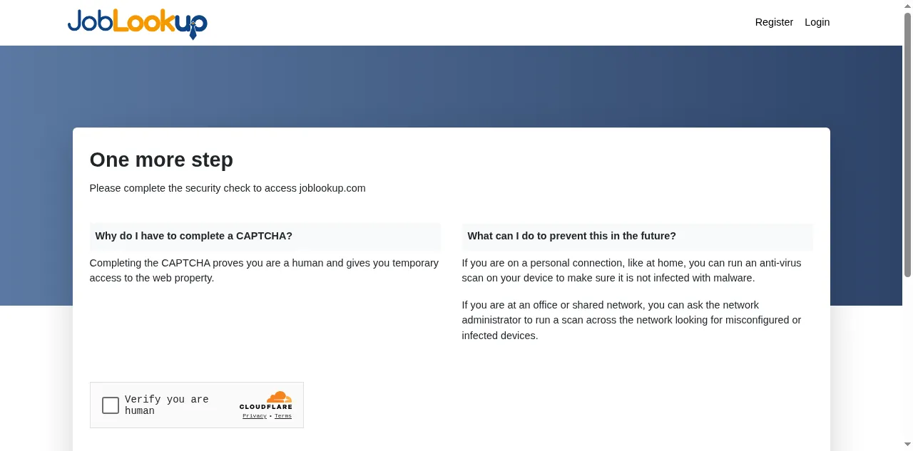 Preview of joblookup.com