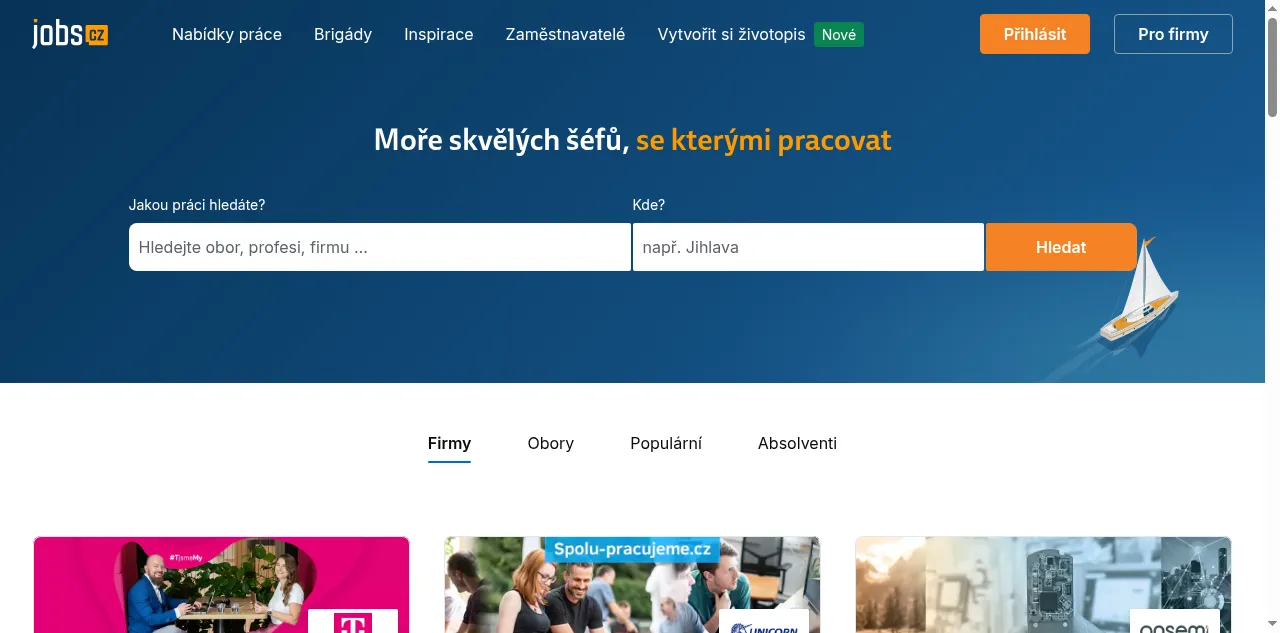 Preview of jobs.cz