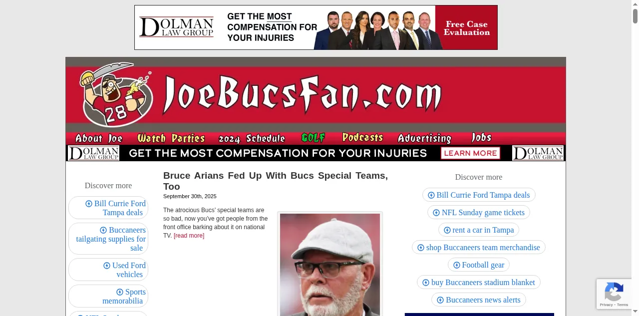 Preview of joebucsfan.com