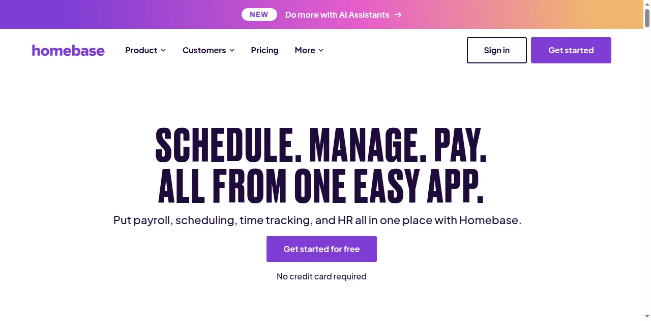 Preview of joinhomebase.com