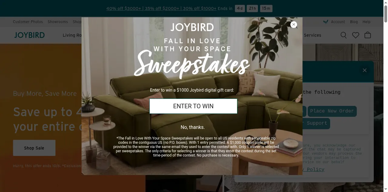 Preview of joybird.com