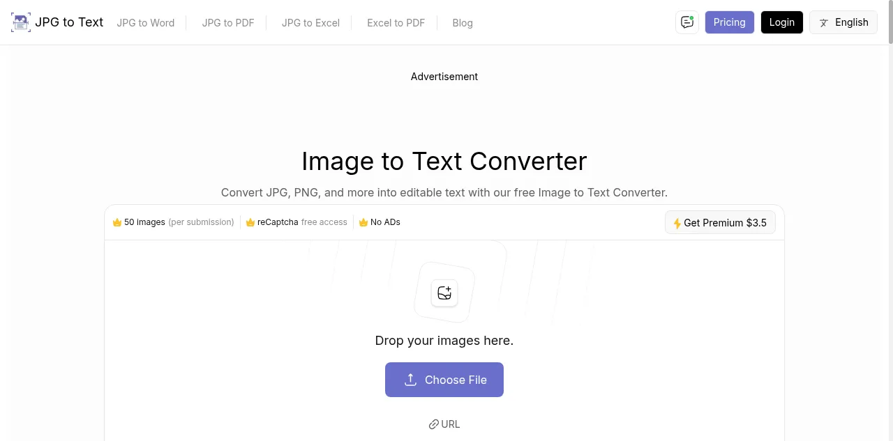 Preview of jpgtotext.com