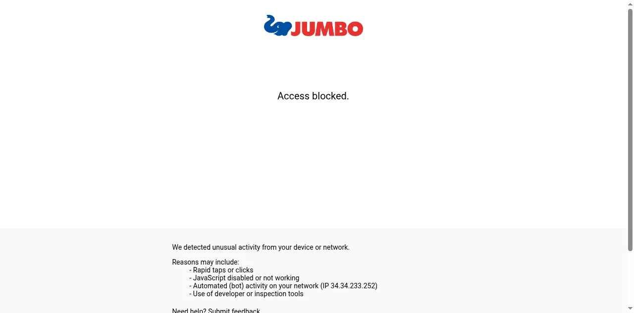 Preview of jumbo.ch