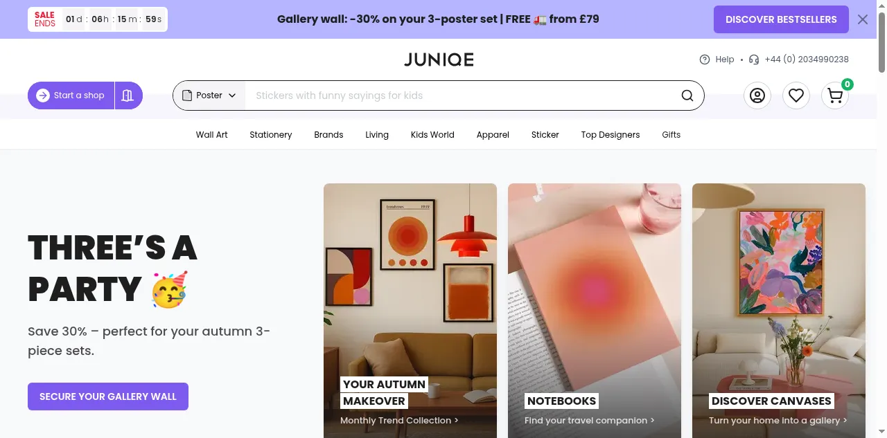 Preview of juniqe.com