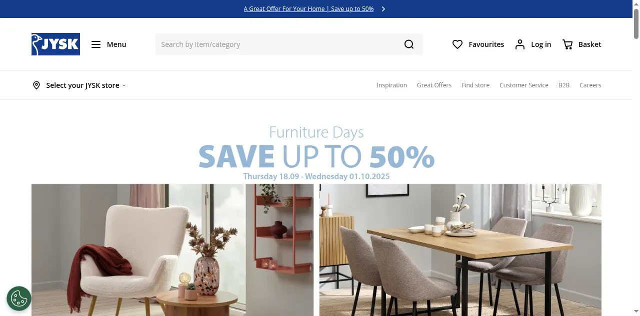 Preview of jysk.co.uk