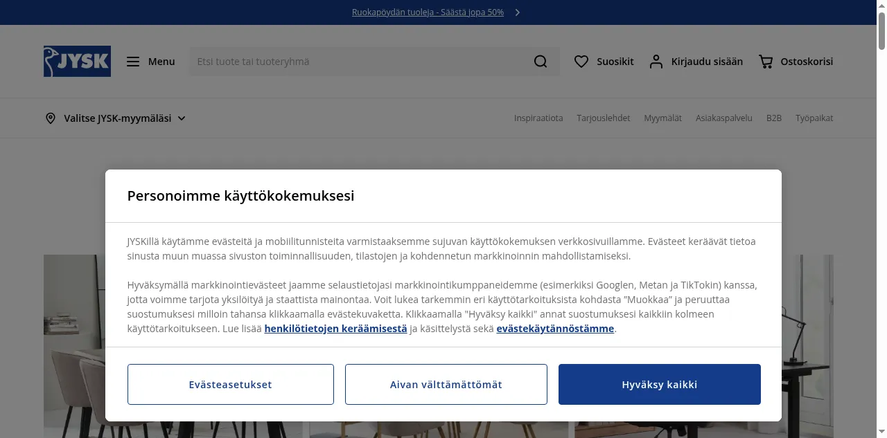 Preview of jysk.fi