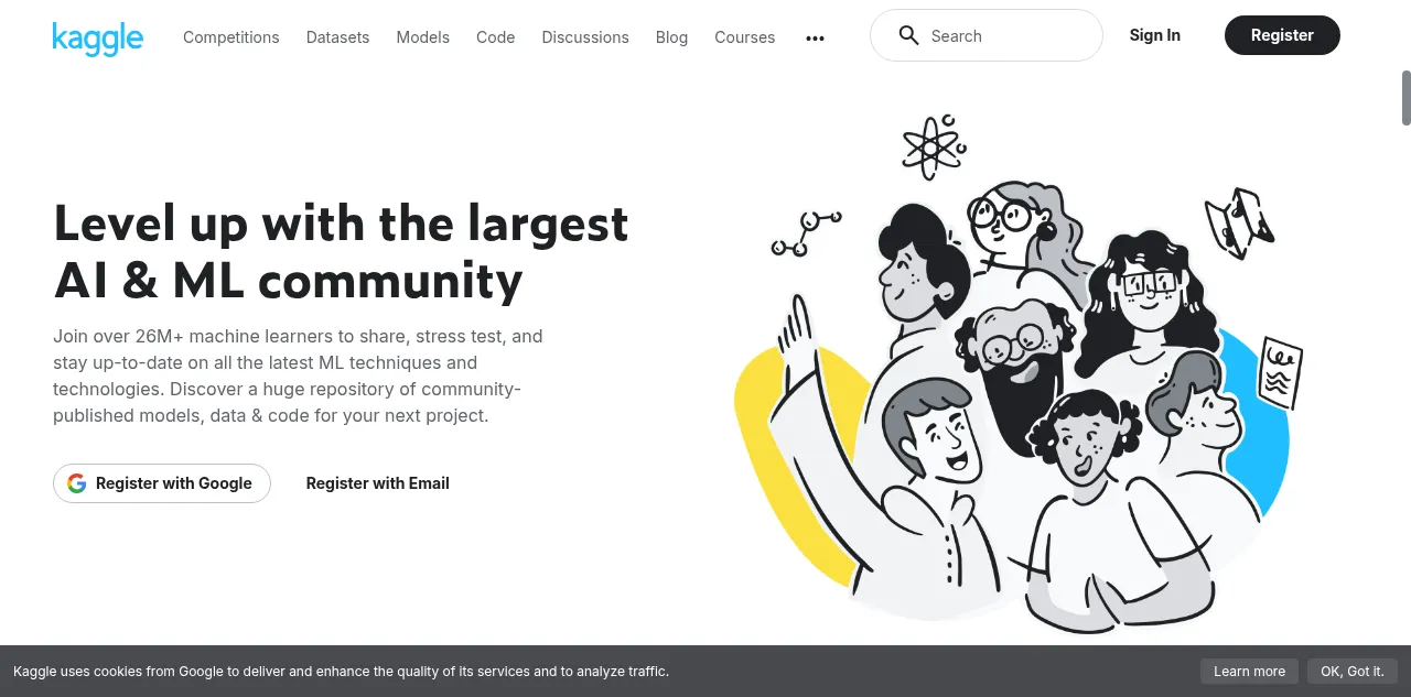 Preview of kaggle.com