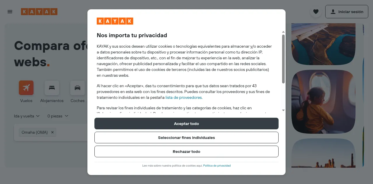 Preview of kayak.es