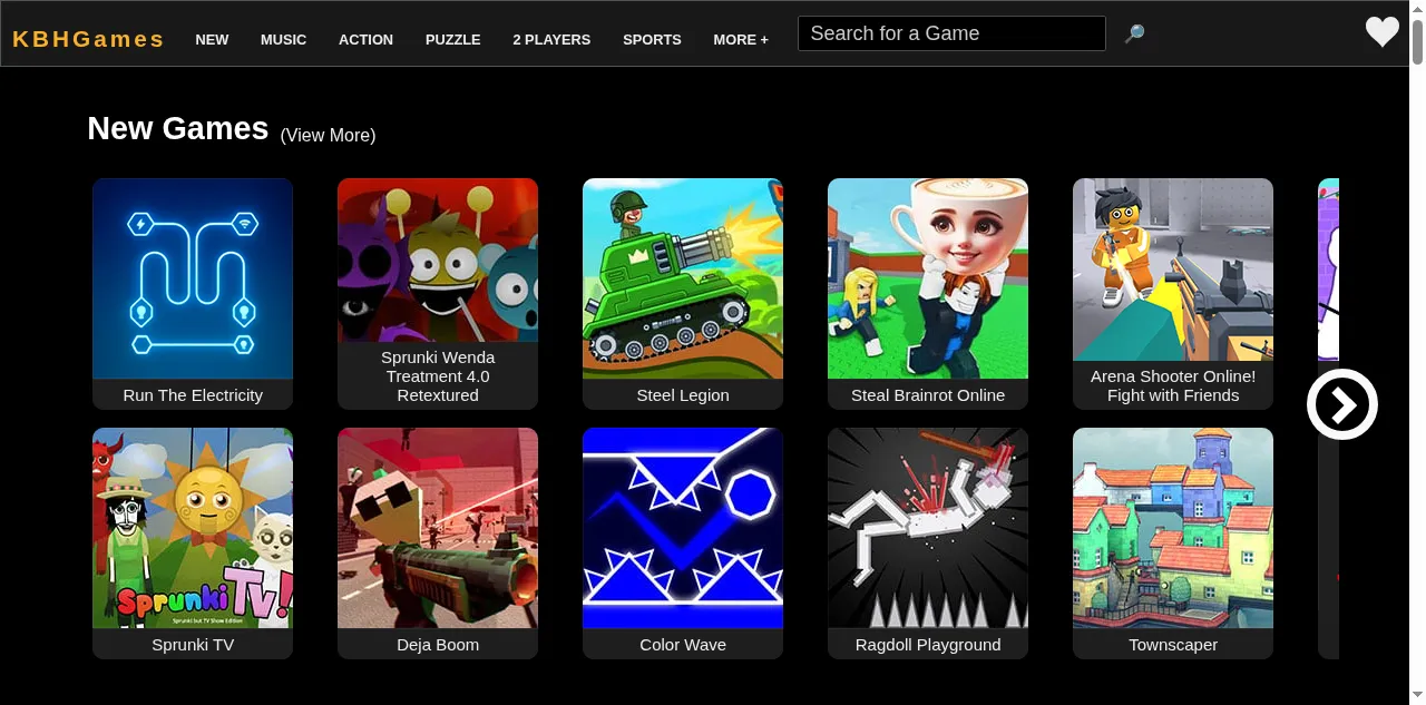 Preview of kbhgames.com