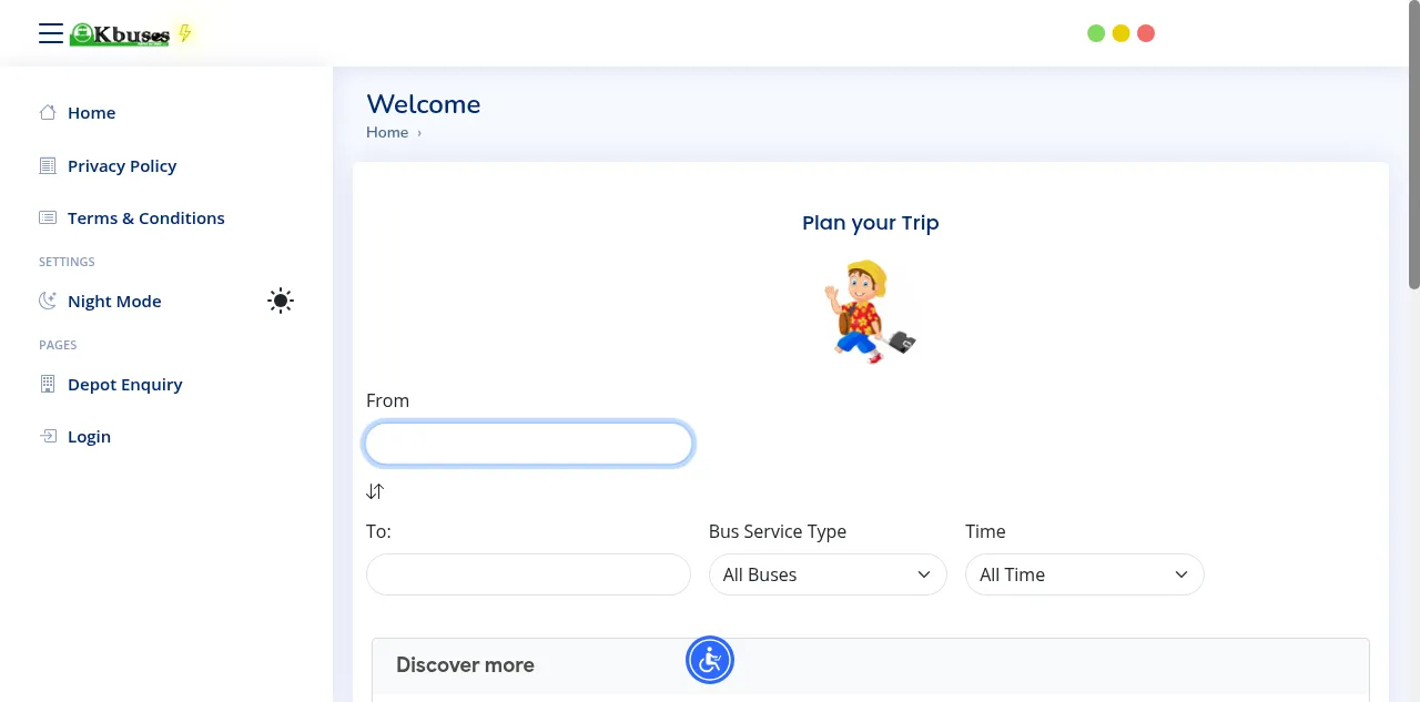 Preview of kbuses.in