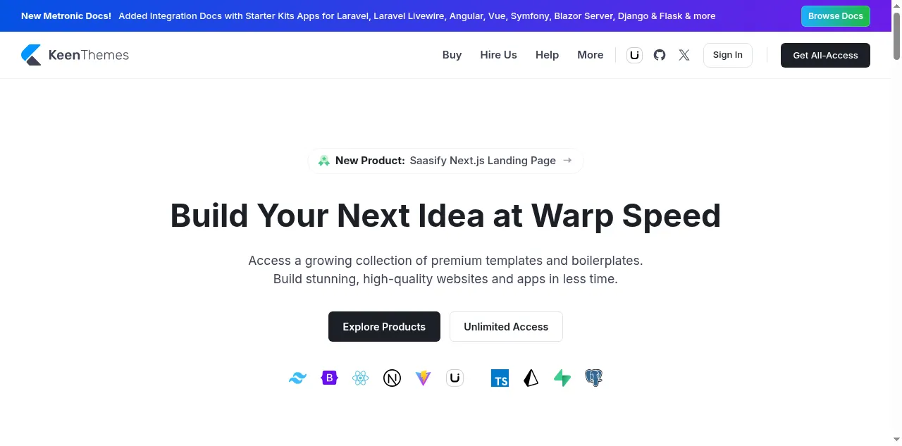 Preview of keenthemes.com
