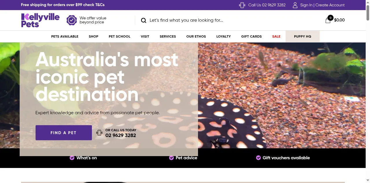 Preview of kellyvillepets.com.au
