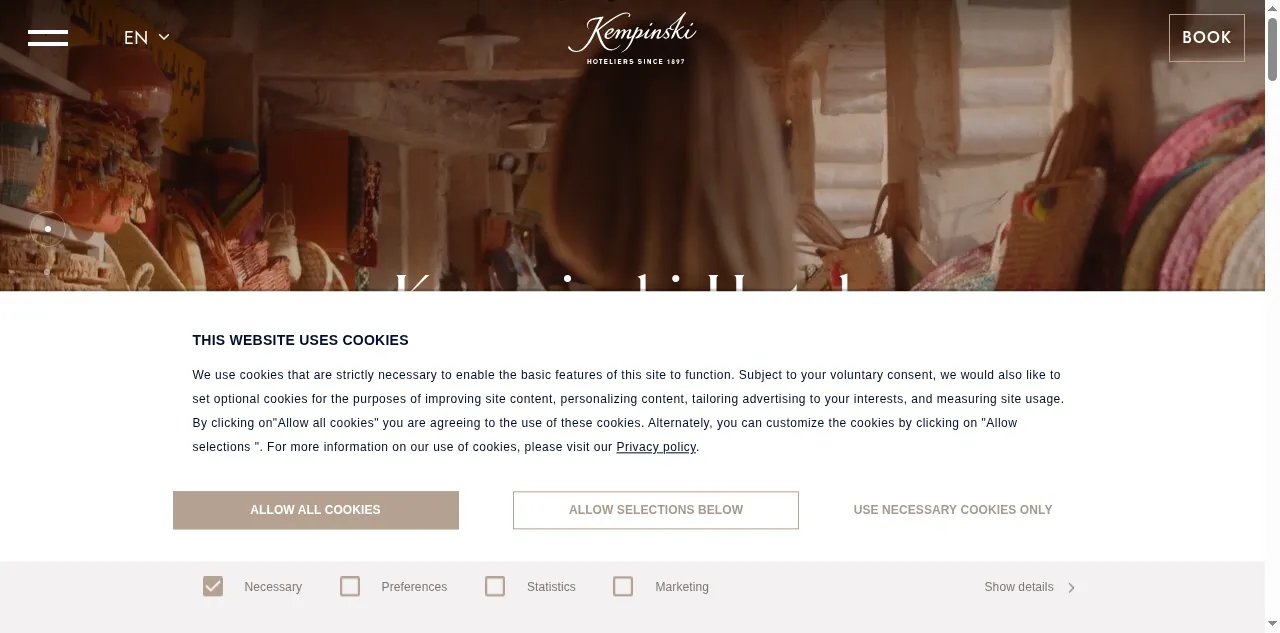 Preview of kempinski.com