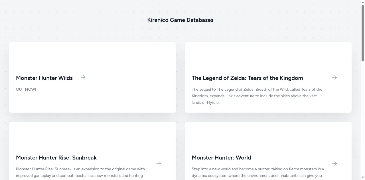 Preview of kiranico.com
