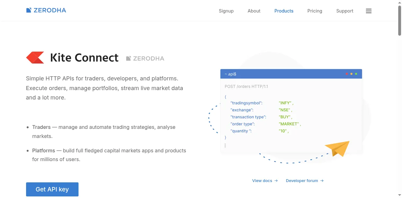 Preview of kite.trade