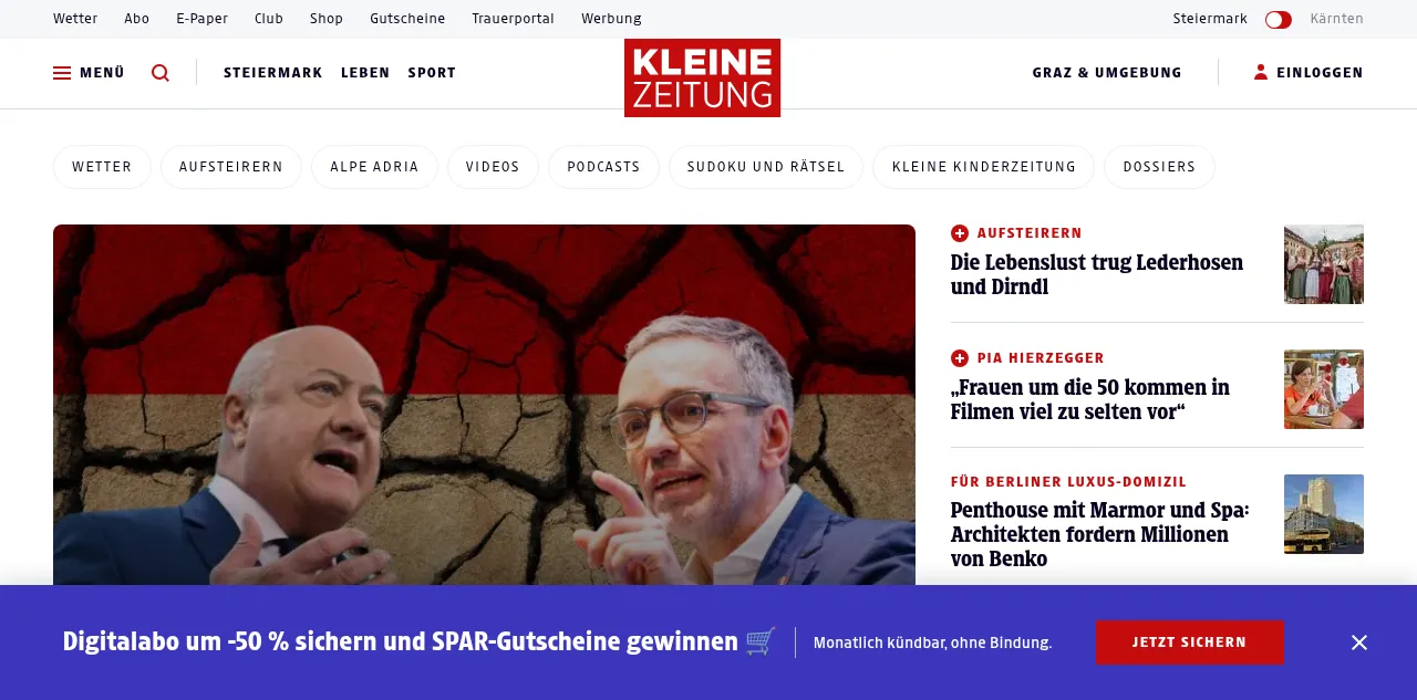 Preview of kleinezeitung.at