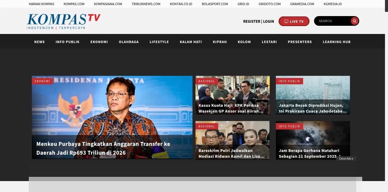 Preview of kompas.tv