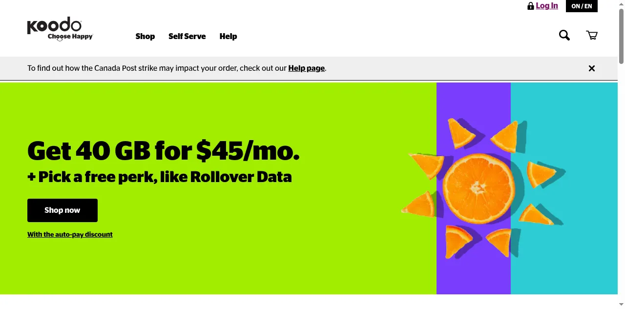Preview of koodomobile.com