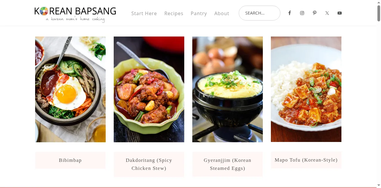 Preview of koreanbapsang.com