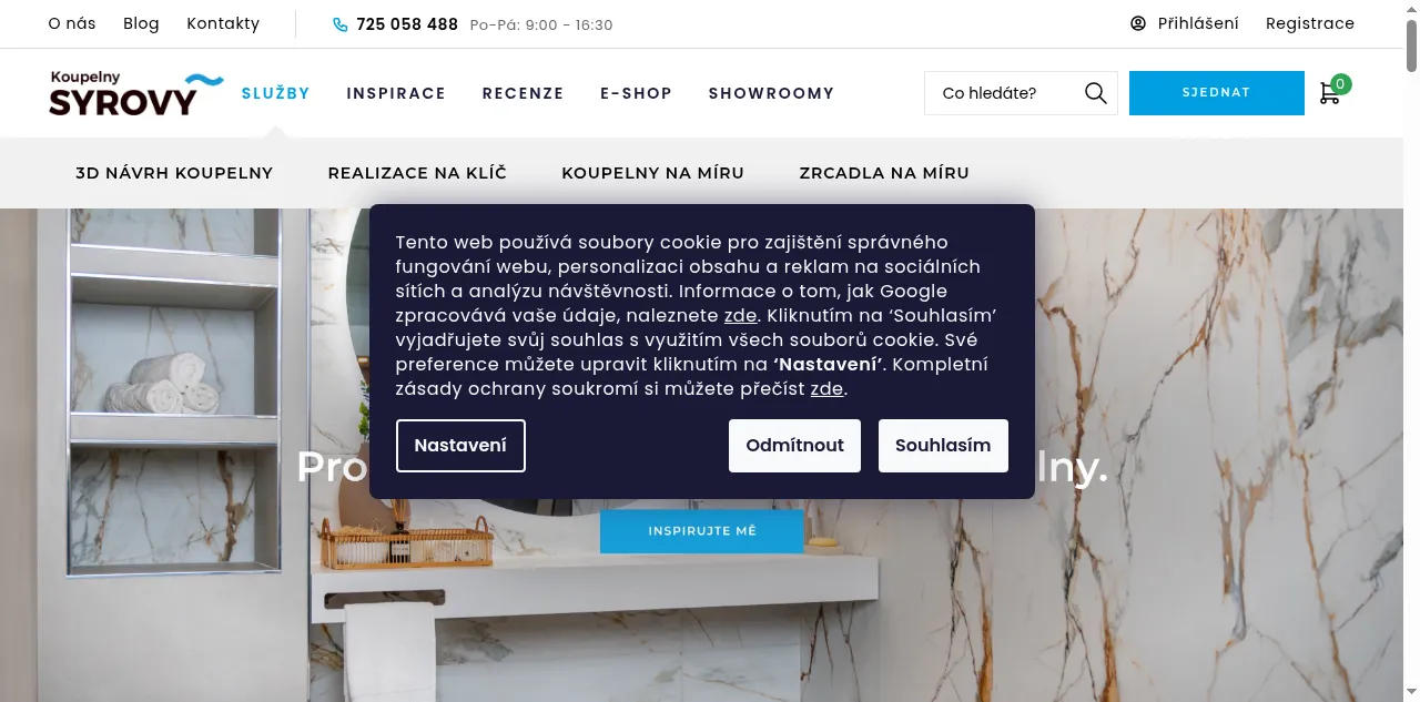 Preview of koupelnysyrovy.cz