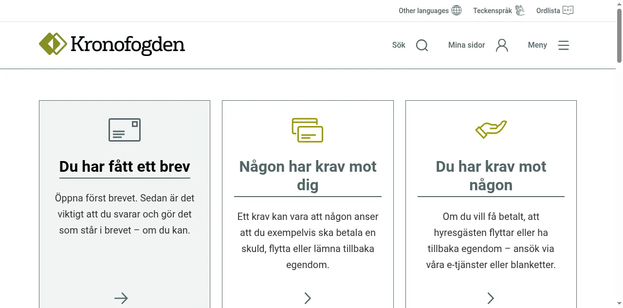 Preview of kronofogden.se