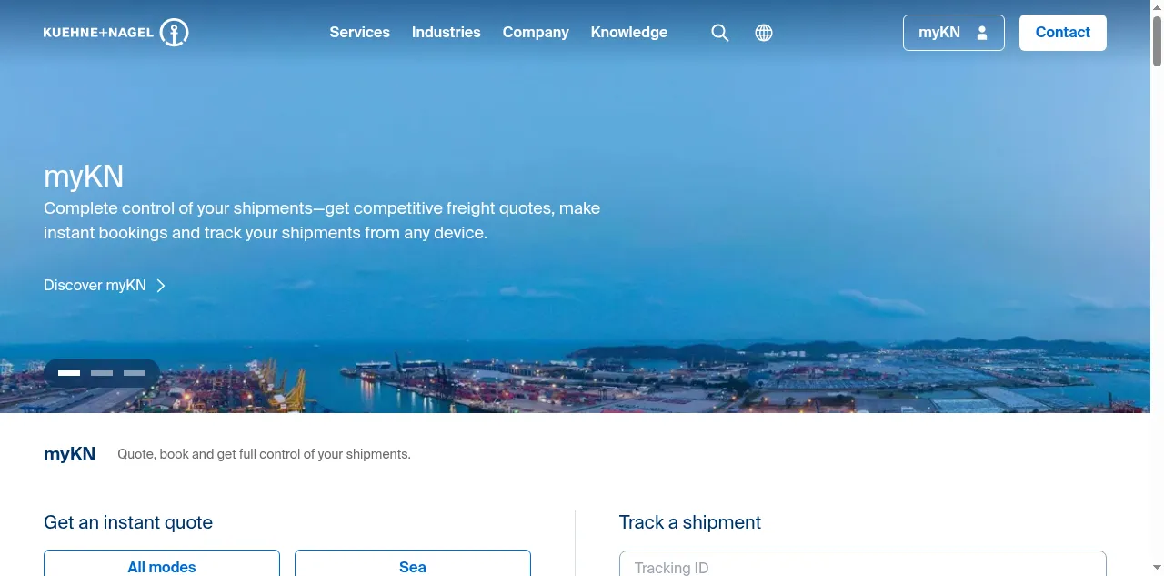 Preview of kuehne-nagel.com