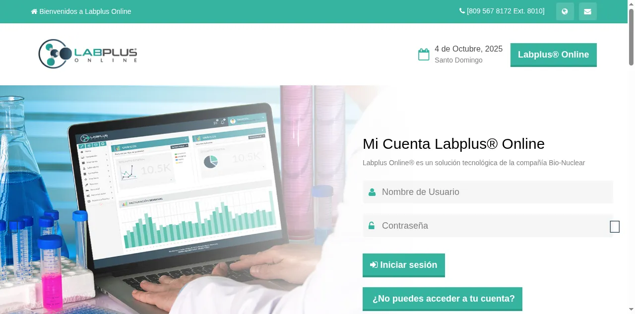 Preview of labplusonline.com.do