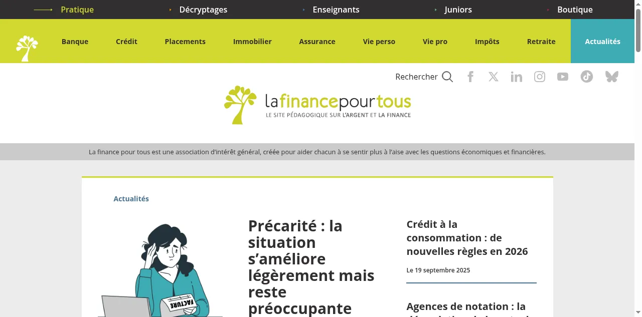 Preview of lafinancepourtous.com