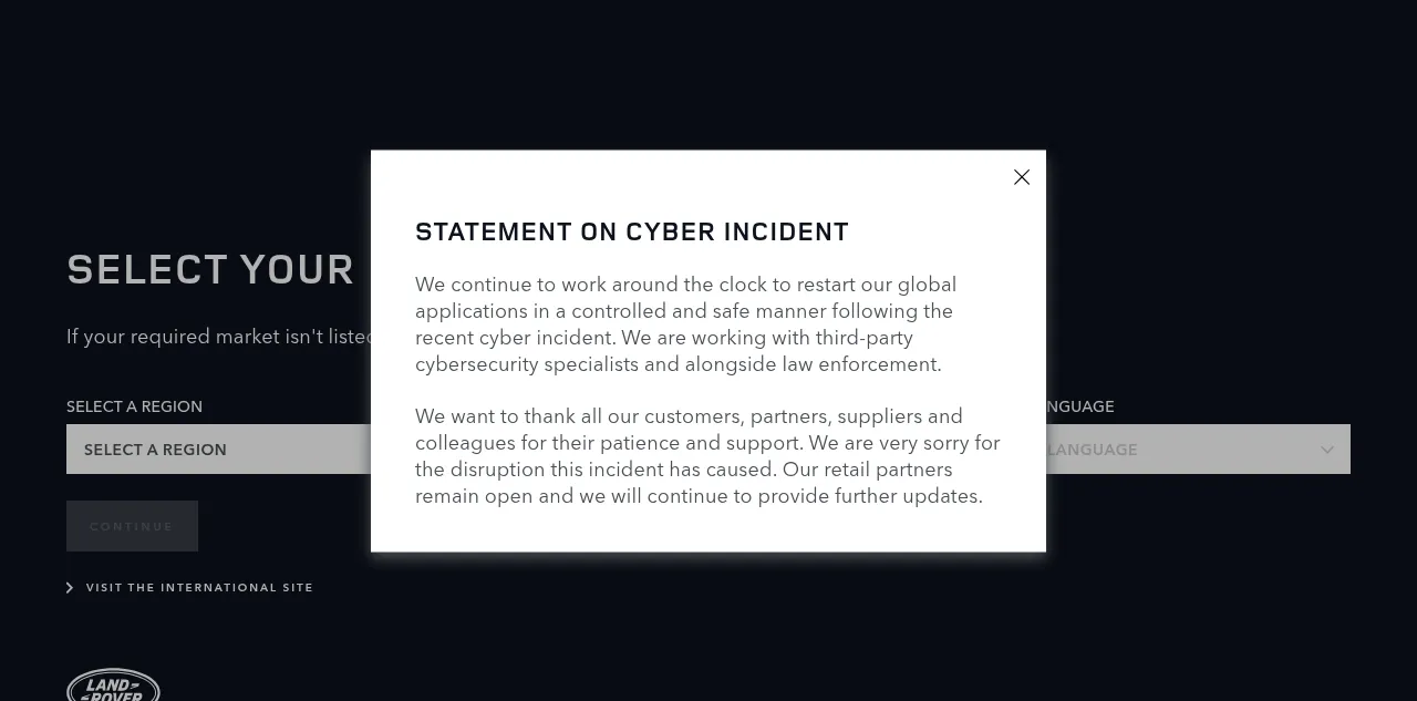 Preview of landrover.com