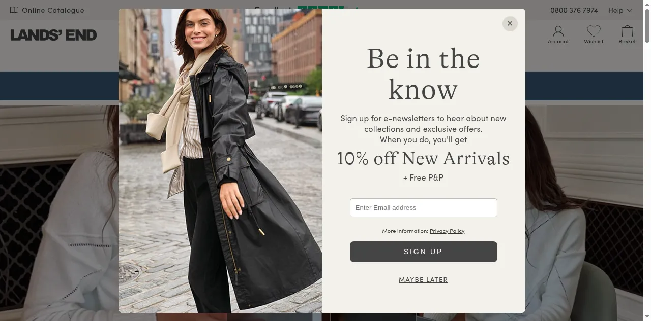 Preview of landsend.co.uk