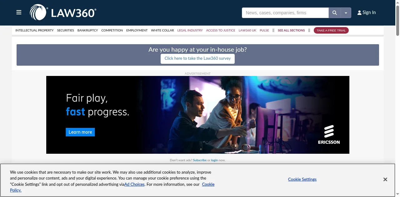 Preview of law360.com
