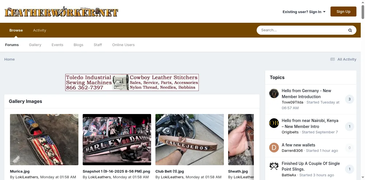 Preview of leatherworker.net