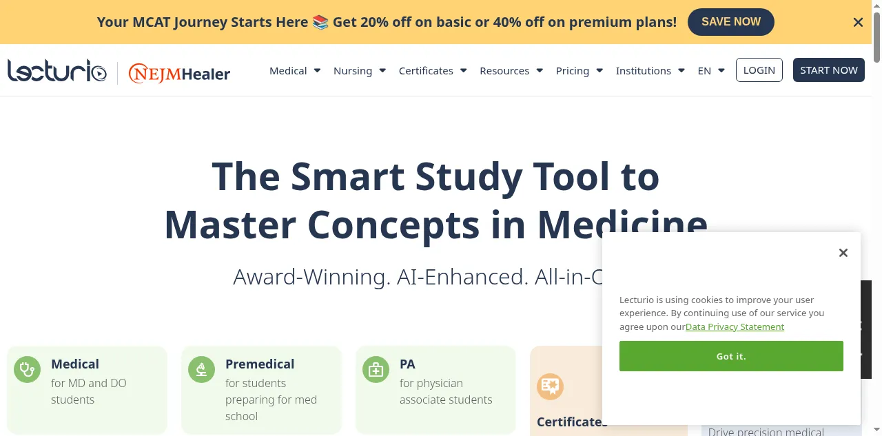 Preview of lecturio.com
