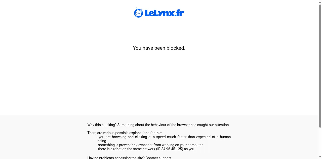 Preview of lelynx.fr