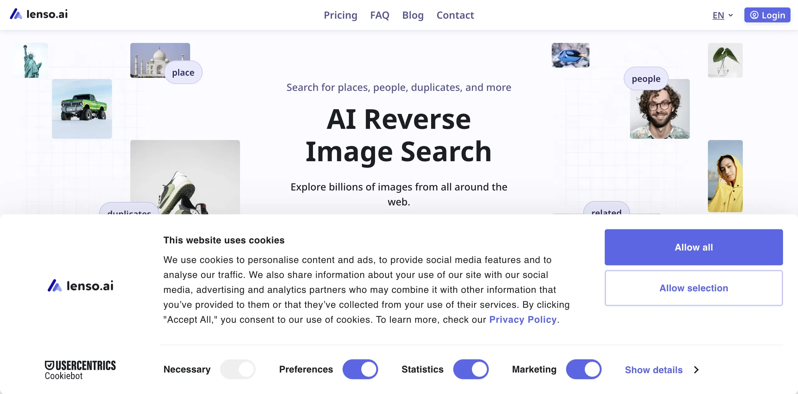 Preview of lenso.ai