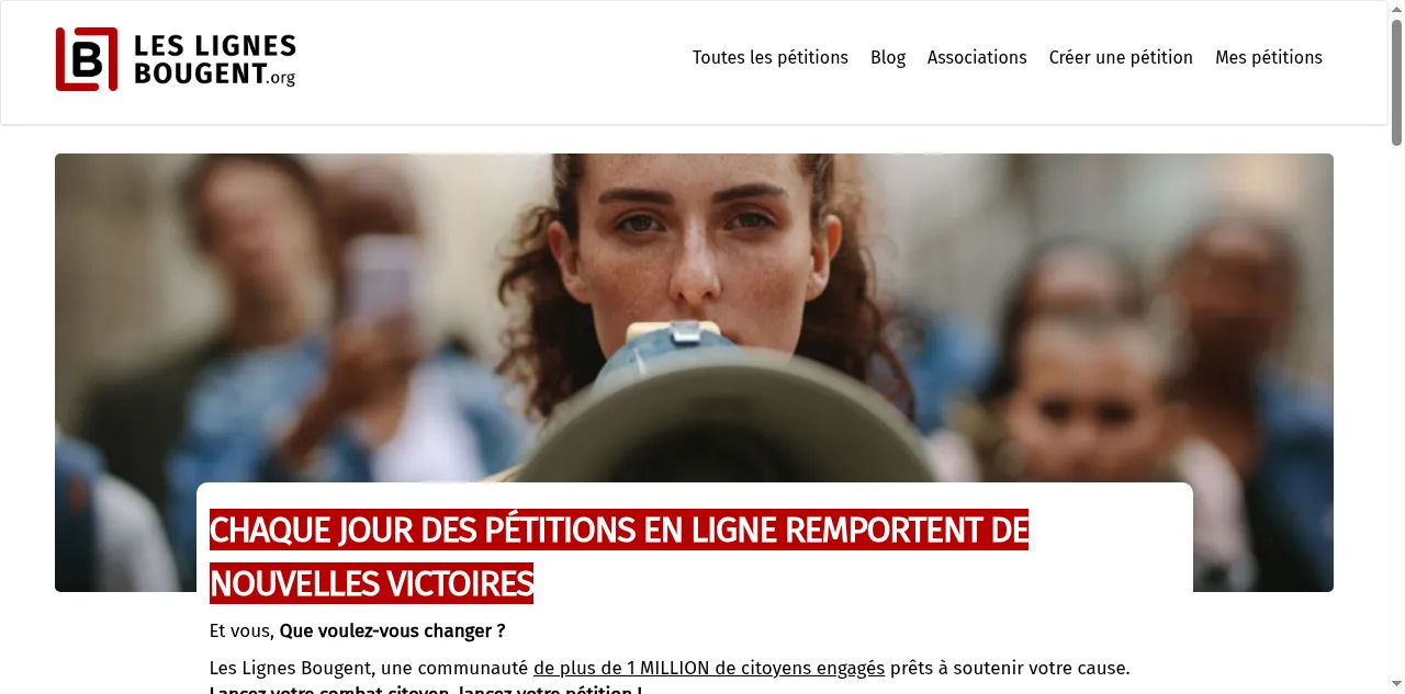Preview of leslignesbougent.org