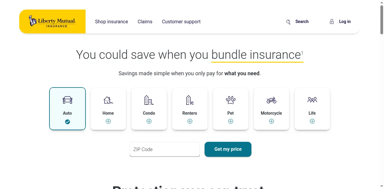 Preview of libertymutual.com