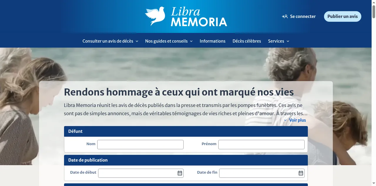 Preview of libramemoria.com