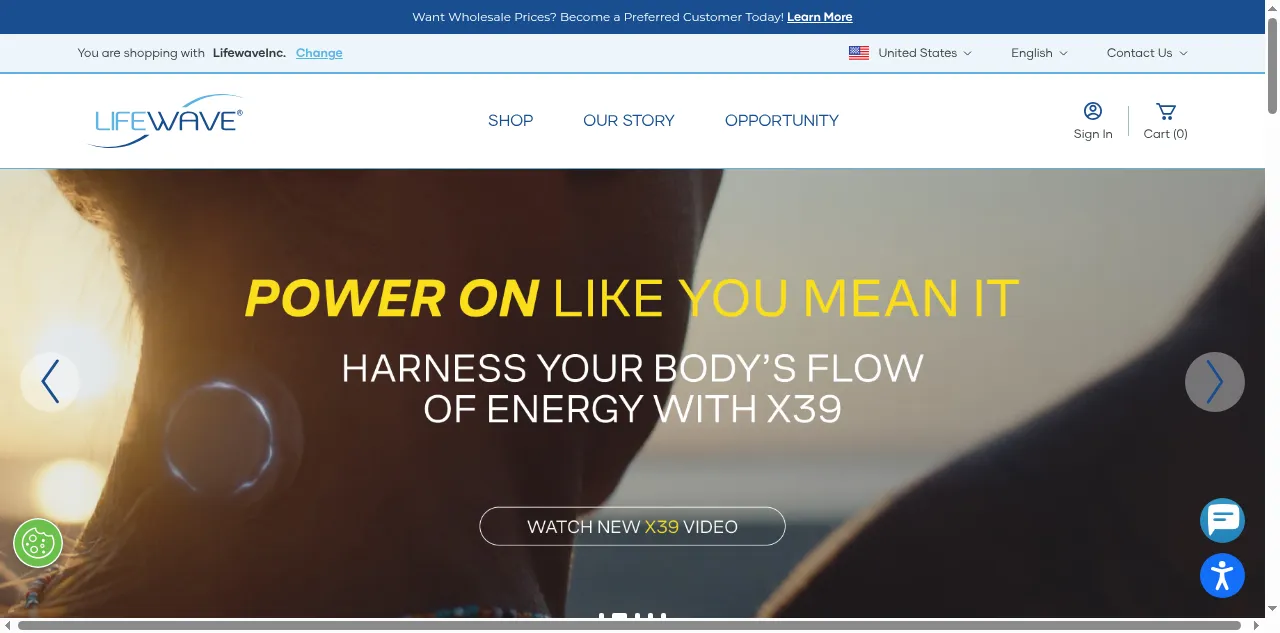 Preview of lifewave.com