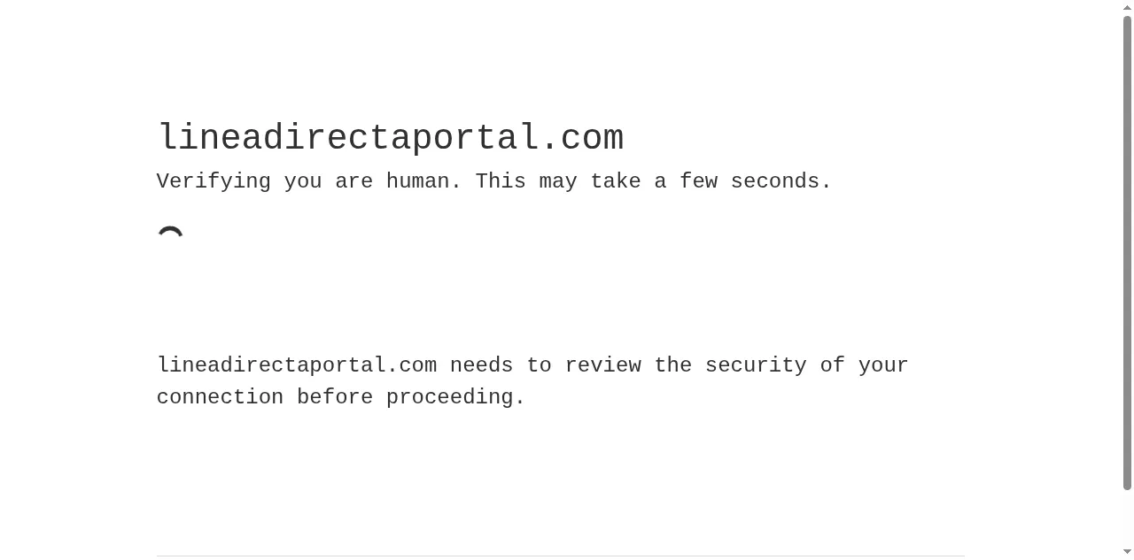 Preview of lineadirectaportal.com