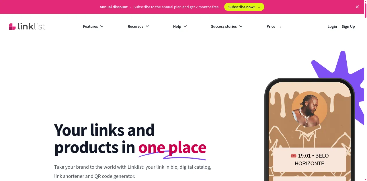 Preview of linklist.bio